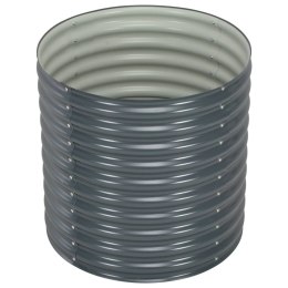 PODWYŻSZONA DONICA Z GALWANIZOWANEJ STALI 80X80X81CMSZARA