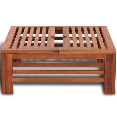 OSŁONA UCHWYTU NA PARASOL OGRODOWY DREWNIANA 62X62X25CM