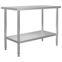 KUCHENNY STÓŁ ROBOCZY 120X60X85CM STAL NIERDZEWNA