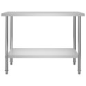 KUCHENNY STÓŁ ROBOCZY 120X60X85CM STAL NIERDZEWNA