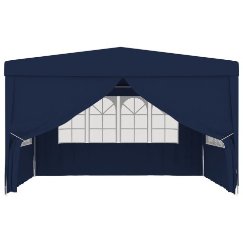 NAMIOT IMPREZOWY ZE ŚCIANKAMI 4X4M NIEBIESKI 90G/M²