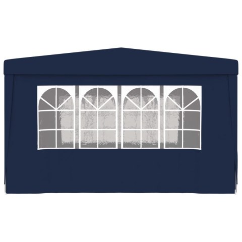 NAMIOT IMPREZOWY ZE ŚCIANKAMI 4X4M NIEBIESKI 90G/M²