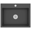 RĘCZNIE ROBIONY ZLEW KUCHENNY CZARNY STAL NIERDZEWNA