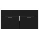 SZAFKA POD UMYWALKĘ CZARNA 90X38,5X46CM