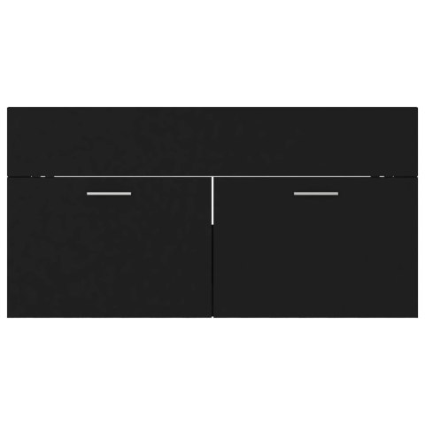 SZAFKA POD UMYWALKĘ CZARNA 90X38,5X46CM