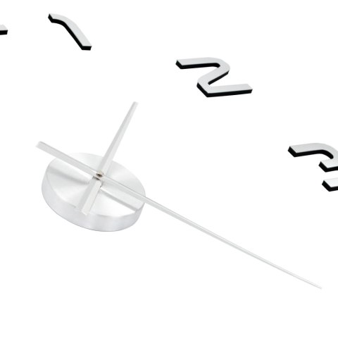 ZEGAR ŚCIENNY 3D NOWOCZESNY DESIGN 100CM XXL SREBRNY