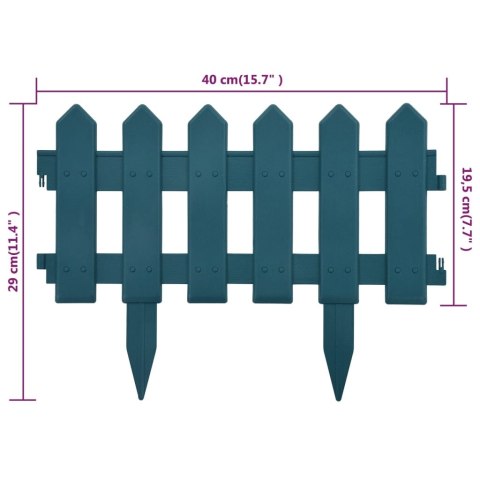 OBRZEŻA TRAWNIKOWE 25SZT ZIELONE 10M PP