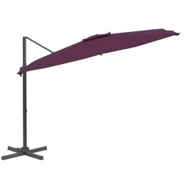 PARASOL WISZĄCY NA ALUMINIOWYM SŁUPKU BORDOWY 400X300CM