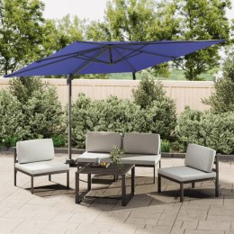 PARASOL WISZĄCY NA ALUMINIOWYM SŁUPKU LAZUROWY 400X300CM