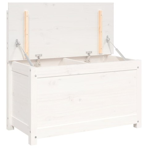 ŁAWKA BIAŁA 80X41X77CM DREWNO SOSNOWE