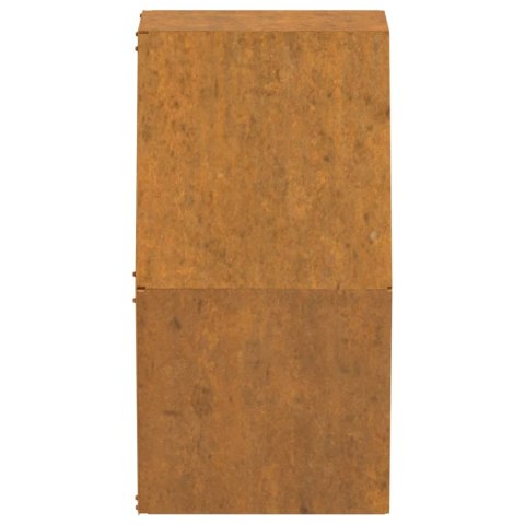 DONICZKI ŚCIENNE 2 SZT SZARE STAL KORTENOWSKA 30X10X25CM