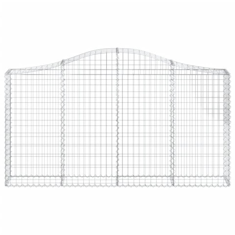 KOSZE GABIONOWE 4 SZT 200X30X100/120CM GALWANIZOWANE ŻELAZO