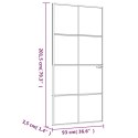 DRZWI WEWNĘTRZNE CZARNE 93X2015CMSZKŁO I ALUMINIUM