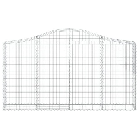 KOSZE GABIONOWE 5 SZT 200X30X100/120CM GALWANIZOWANE ŻELAZO