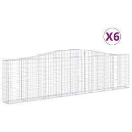 KOSZE GABIONOWE 6SZT 400X30X100/120CM GALWANIZOWANE ŻELAZO