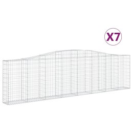 KOSZE GABIONOWE 7SZT 400X30X100/120CM GALWANIZOWANE ŻELAZO
