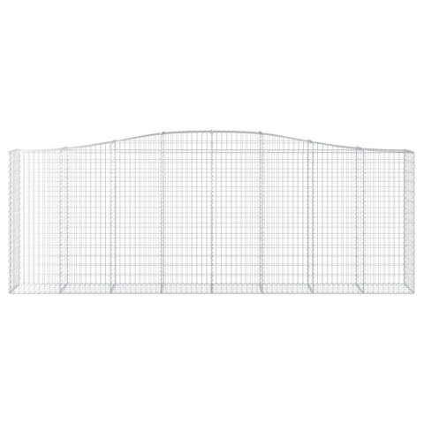 KOSZE GABIONOWE 2SZT 400X50X140/160CM GALWANIZOWANE ŻELAZO