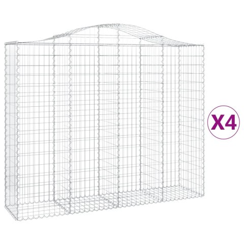 KOSZE GABIONOWE 4SZT 200X50X160/180CM GALWANIZOWANE ŻELAZO