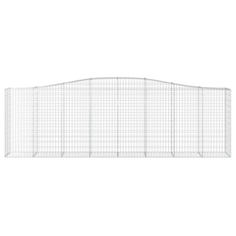 KOSZE GABIONOWE 4SZT 400X50X120/140CM GALWANIZOWANE ŻELAZO