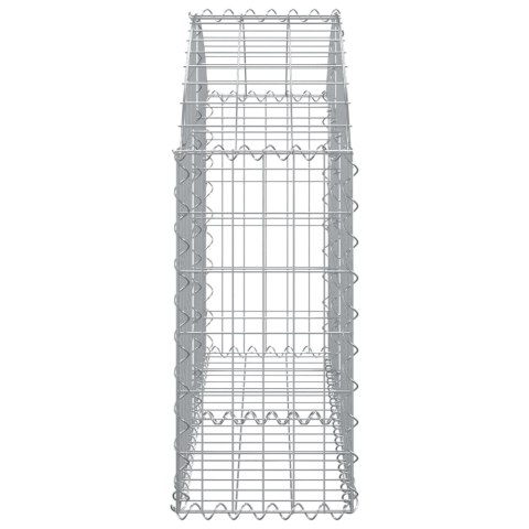 ŁUKOWATY KOSZ GABIONOWY 100X30X60/80CM GALWANIZOWANE ŻELAZO