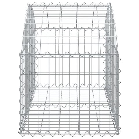 ŁUKOWATY KOSZ GABIONOWY 100X50X40/60CM GALWANIZOWANE ŻELAZO