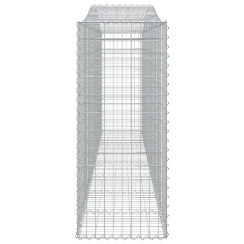 ŁUKOWATY KOSZ GABIONOWY 400X50X120/140CM GALWANIZOWANE ŻELAZO