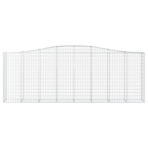 ŁUKOWATY KOSZ GABIONOWY 400X50X140/160CM GALWANIZOWANE ŻELAZO