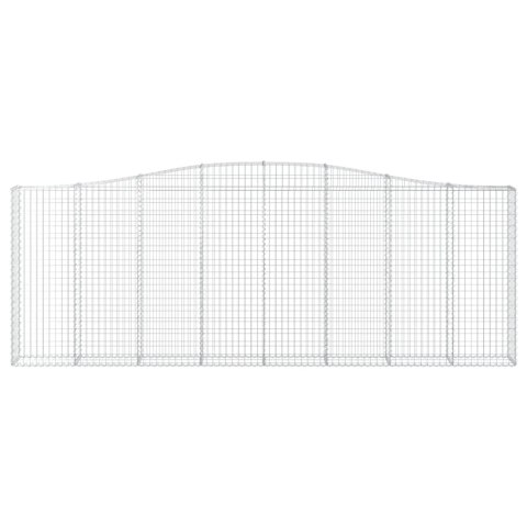 KOSZE GABIONOWE 4SZT 400X30X140/160CM GALWANIZOWANE ŻELAZO