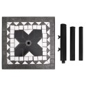 KWADRATOWA PODSTAWA POD PARASOL CZARNO-BIAŁA 12KG