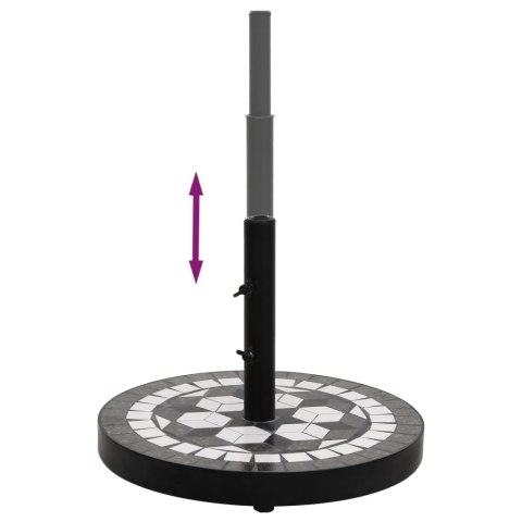 OKRĄGŁA PODSTAWA POD PARASOL CZARNO-BIAŁA 12KG