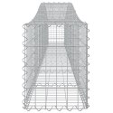 KOSZE GABIONOWE 4SZT 400X30X40/60CM GALWANIZOWANE ŻELAZO