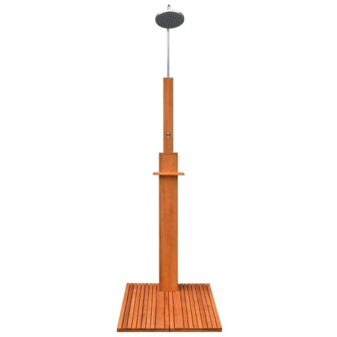 PRYSZNIC OGRODOWY Z DRZEWA EUKALIPTUSA I STALI