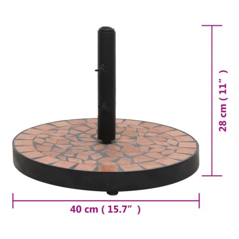 OKRĄGŁA PODSTAWA POD PARASOL TERAKOTOWA 12KG