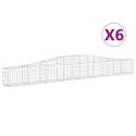 KOSZE GABIONOWE 6 SZT 400X30X40/60CM GALWANIZOWANE ŻELAZO