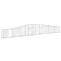 KOSZE GABIONOWE 6 SZT 400X30X40/60CM GALWANIZOWANE ŻELAZO