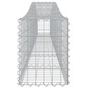 KOSZE GABIONOWE 6 SZT 400X30X40/60CM GALWANIZOWANE ŻELAZO