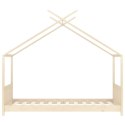 RAMA ŁÓŻKA DZIECIĘCEGO DREWNO SOSNOWE 70X140CM