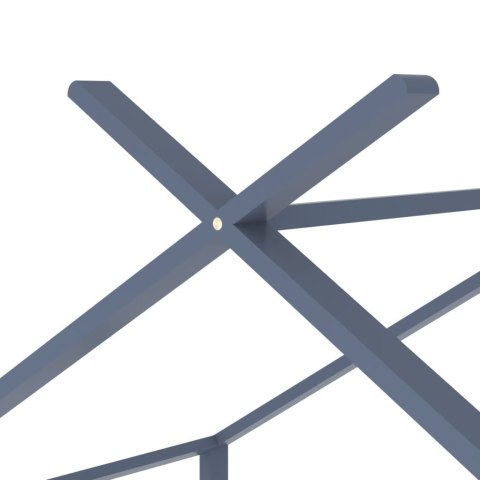 RAMA ŁÓŻKA DZIECIĘCEGO SZARA DREWNO SOSNOWE 90X200CM