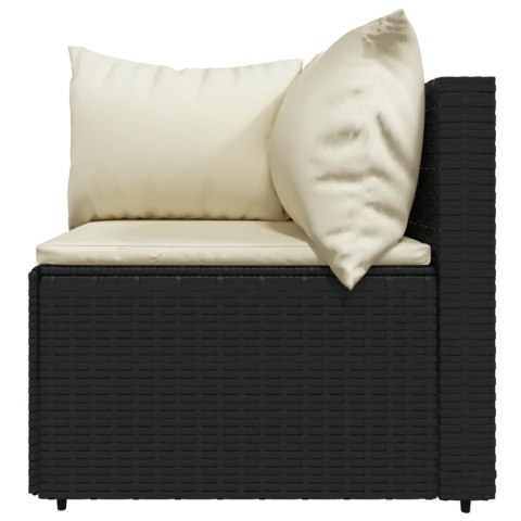 4-CZĘŚCIOWY ZESTAW WYPOCZYNKOWY Z PODUSZKAMI POLIRATTAN