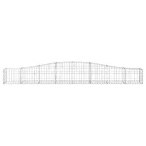 KOSZE GABIONOWE 10 SZT 400X50X40/60CM GALWANIZOWANE ŻELAZO