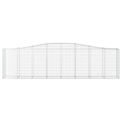 KOSZE GABIONOWE 4 SZT 400X50X100/120CM GALWANIZOWANE ŻELAZO