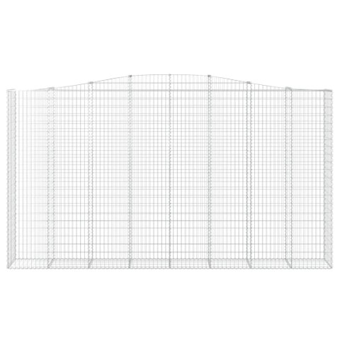 ŁUKOWATY KOSZ GABIONOWY 400X50X220/240CM GALWANIZOWANE ŻELAZO