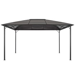 ALTANA OGRODOWA Z ZADASZENIEM ALUMINIOWA 4X3X2,6M CZARNA