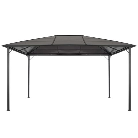 ALTANA OGRODOWA Z ZADASZENIEM ALUMINIOWA 4X3X2,6M CZARNA