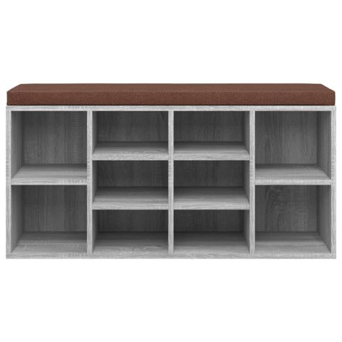 ŁAWKA Z MIEJSCEM NA BUTY SZARY DĄB SO103X30X48CM