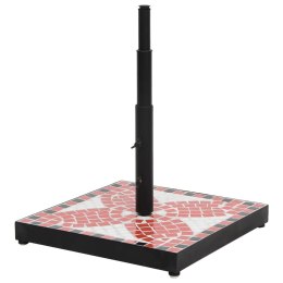 PODSTAWA POD PARASOL TERAKOTOWO-BIAŁA 12KG