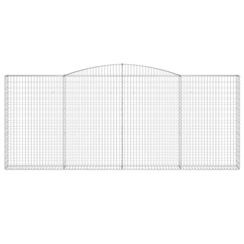 ŁUKOWATY KOSZ GABIONOWY 400X30X160/180CM GALWANIZOWANE ŻELAZO