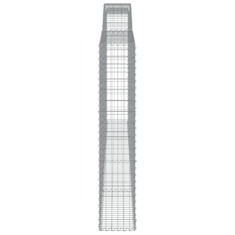 ŁUKOWATY KOSZ GABIONOWY 400X30X160/180CM GALWANIZOWANE ŻELAZO