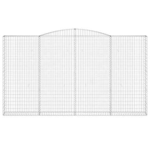 ŁUKOWATY KOSZ GABIONOWY 400X30X220/240CM GALWANIZOWANE ŻELAZO