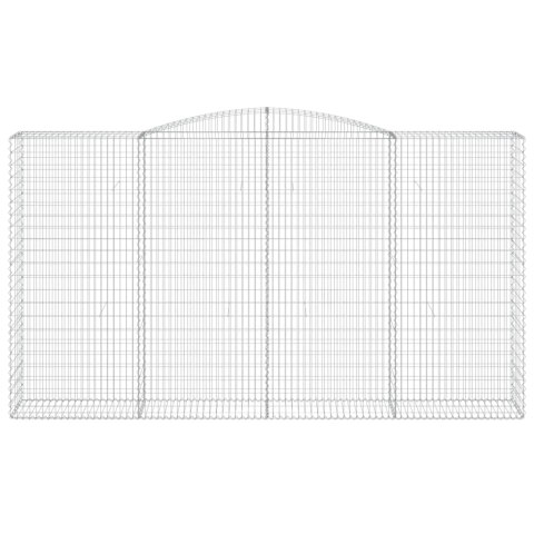 ŁUKOWATY KOSZ GABIONOWY 400X50X220/240CM GALWANIZOWANE ŻELAZO